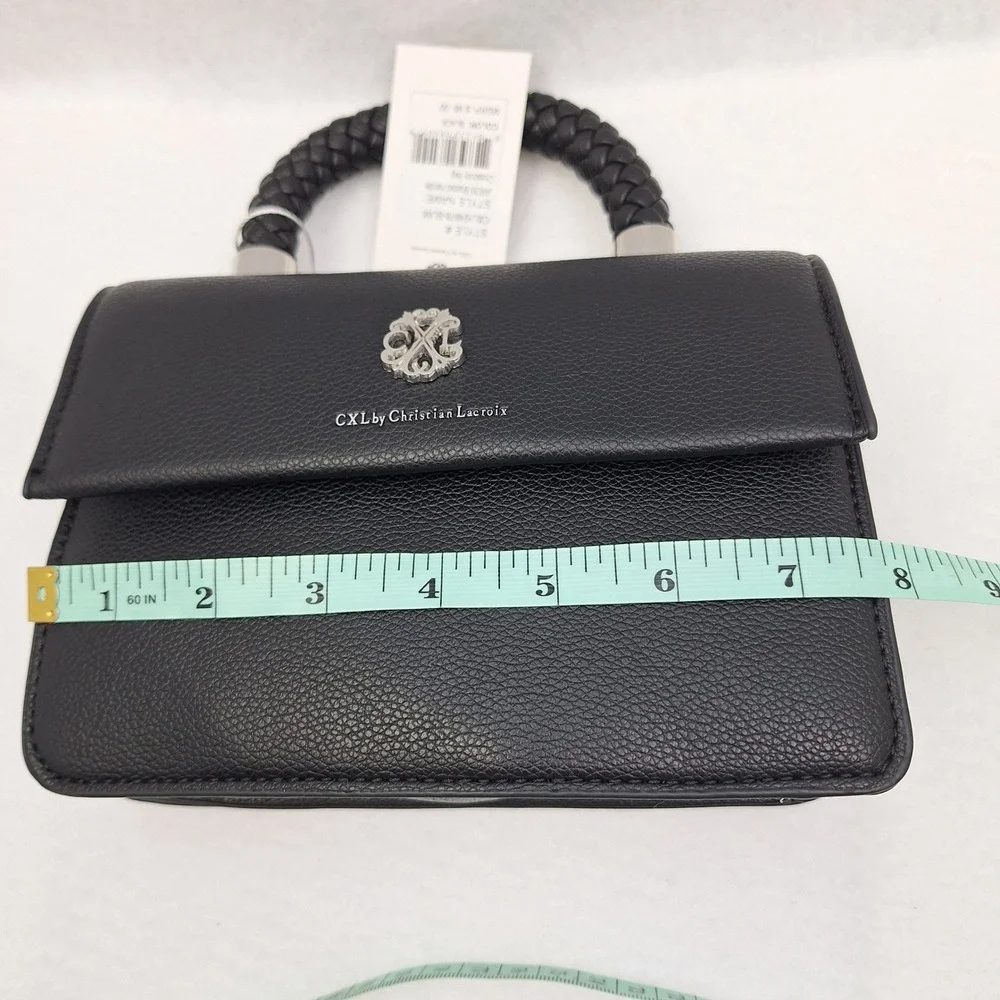 Christian Lacroix‎ Jardin Crossbody Bag Black Braided Handle